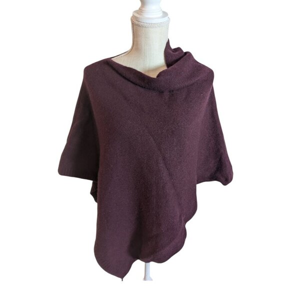 Ann Taylor Cashmere Blend Asymmetrical Poncho - Picture 2 of 5